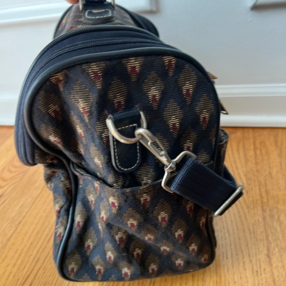 Diane Von Furstenberg Tapestry Print Overnight Travel Cosmetic Bag Vintage - Picture 5 of 10